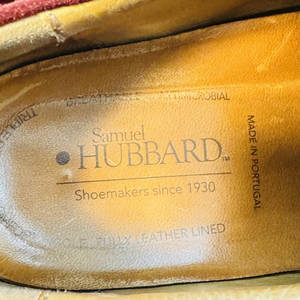 Samuel Hubbard Shoes Mens 14 Burgundy Suede Sneaker Lace Up Vibram Sole Derby - Picture 9 of 11